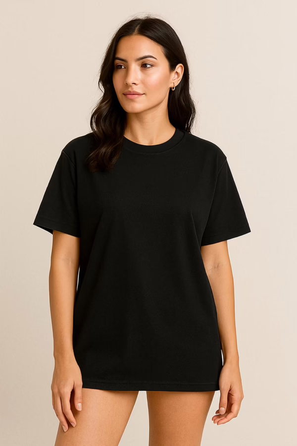Black Relaxed Oversized Tshirt