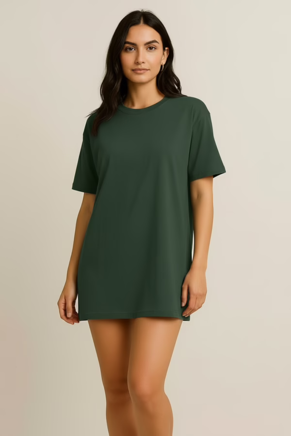 Forest Green Relaxed Oversized Tshirt