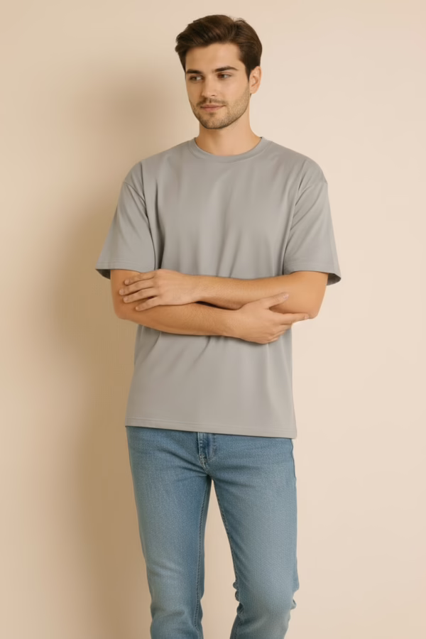 Ash Grey Relaxed Oversized Tshirt