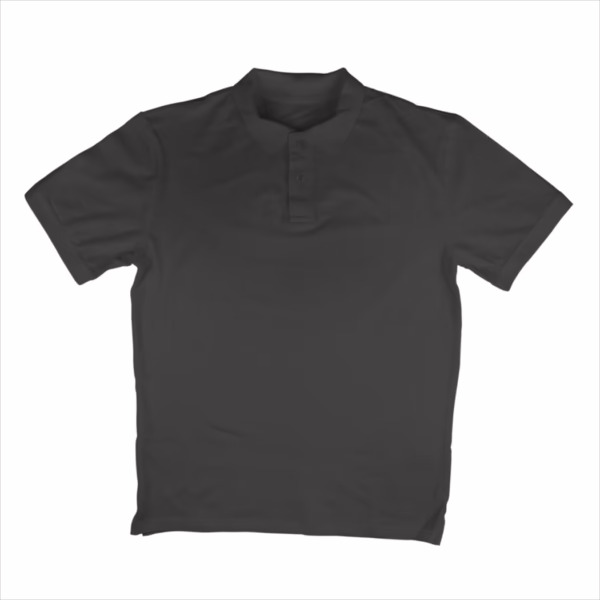 Black Textured Polo T-Shirt