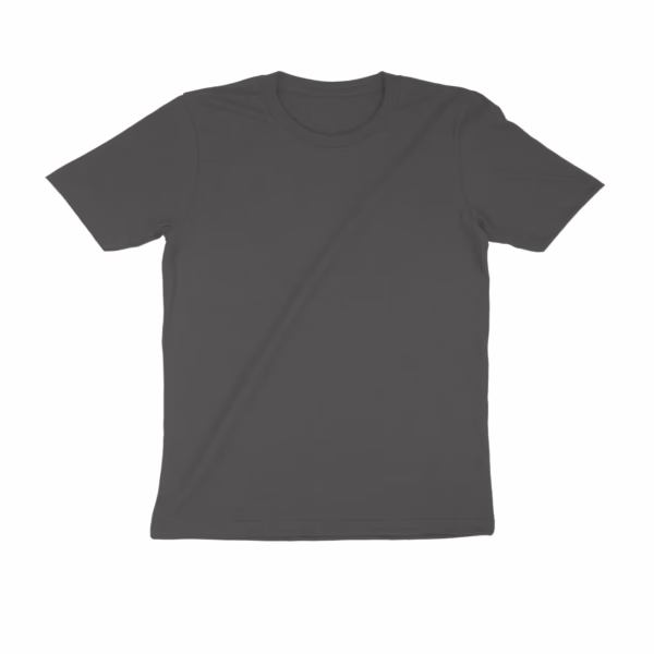 Charcoal Grey Crew Neck Basic Tee