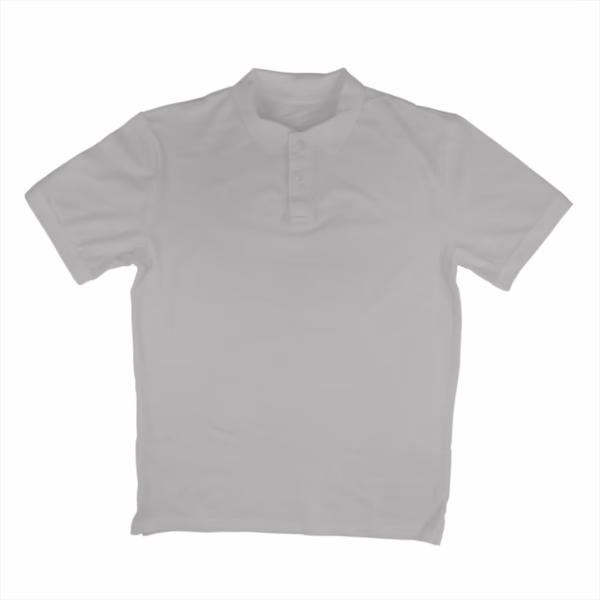 Melange Grey Textured Polo T-Shirt