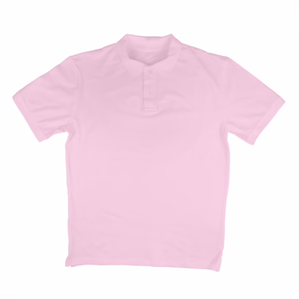 Light Pink Textured Polo Tshirt