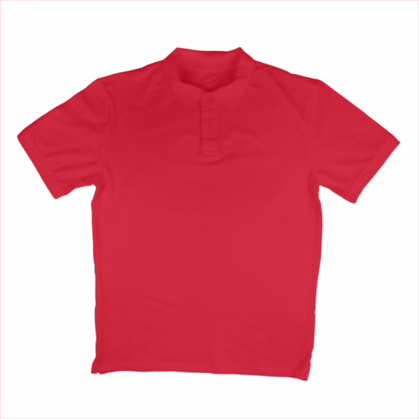 Red Textured Polo Tshirt