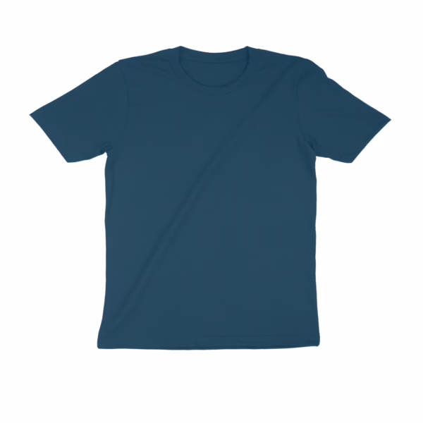 Navy Blue Crew Neck Basic Tee