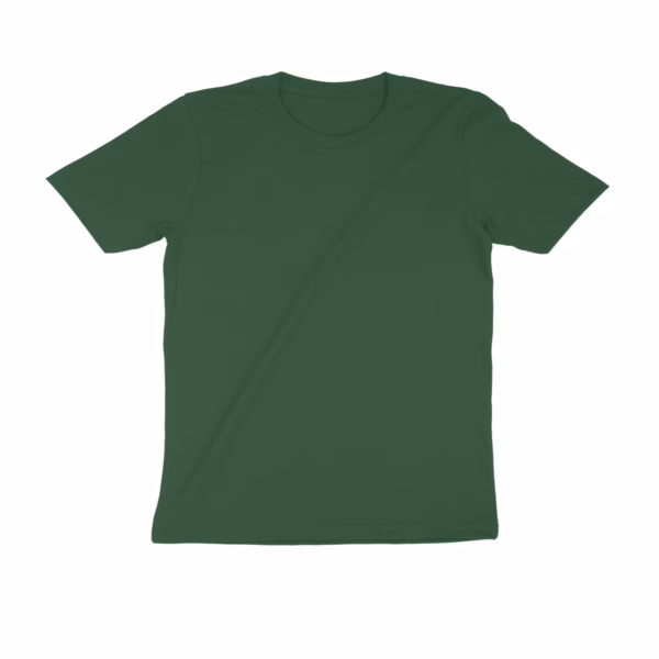 Olive Green Crew Neck Basic Tee