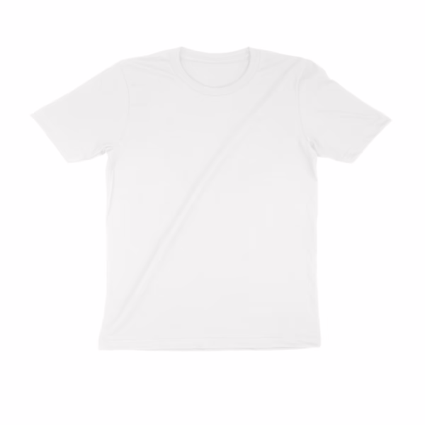 White Crew Neck Basic Tee