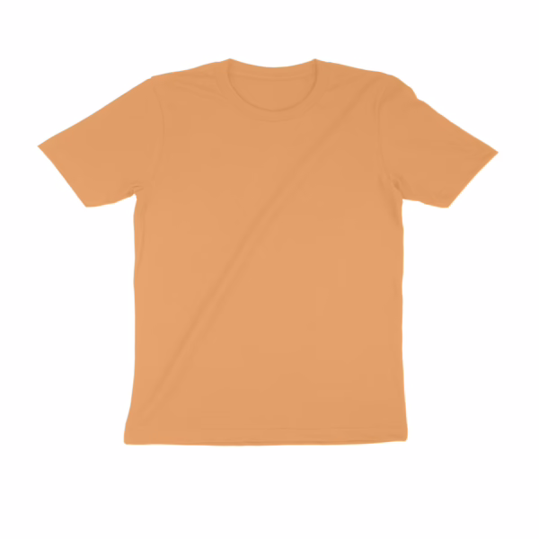 Mustard Yellow Crew Neck Basic Tee