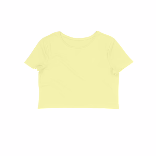 Butter Yellow Women's Crop Top