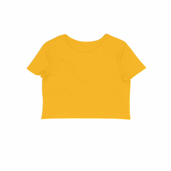 Golden Yellow Women's Crop Top