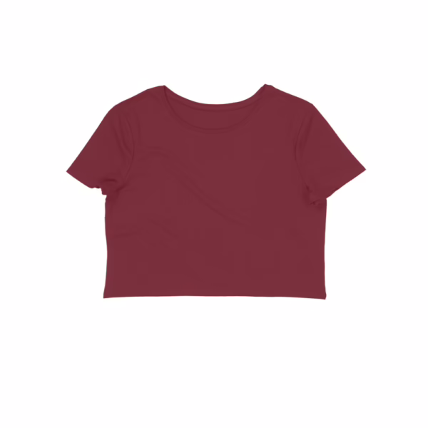 Maroon Women's Crop Top