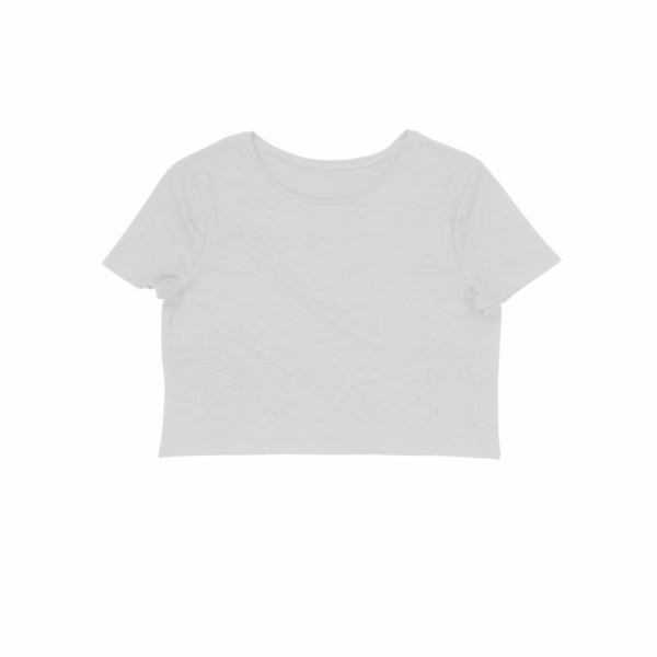 Melange Grey Women's Crop Tops