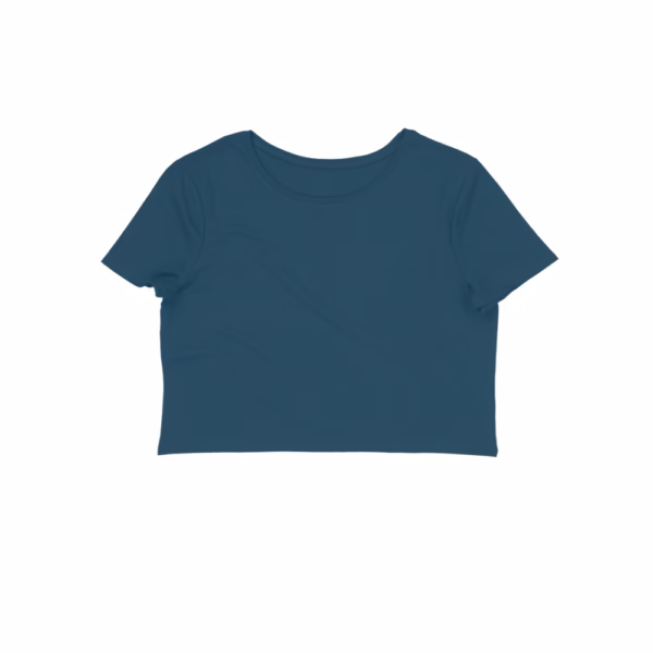 Navy Blue Women's Crop Top
