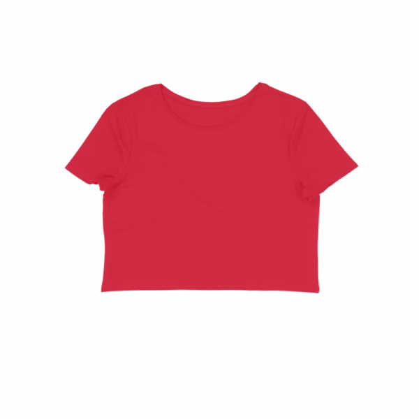 Red Women's Crop Top